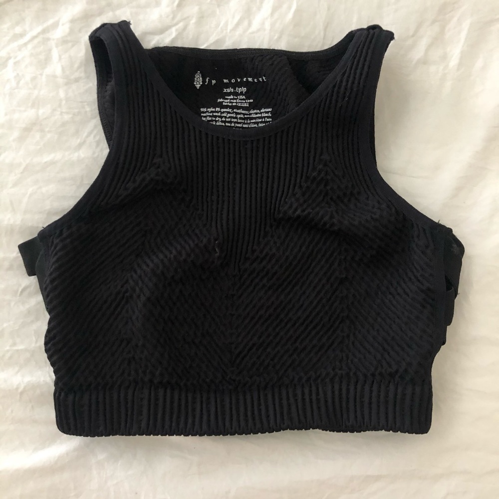 Free People high neck sports bra